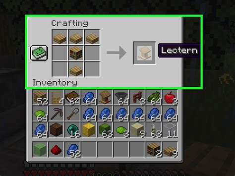 how to make a lectern minecraft 1.16.